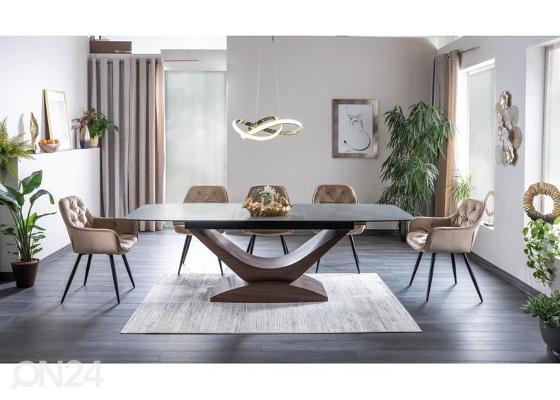 Jatkettava ruokapöytä 180-240x95 cm kuvasuurennos