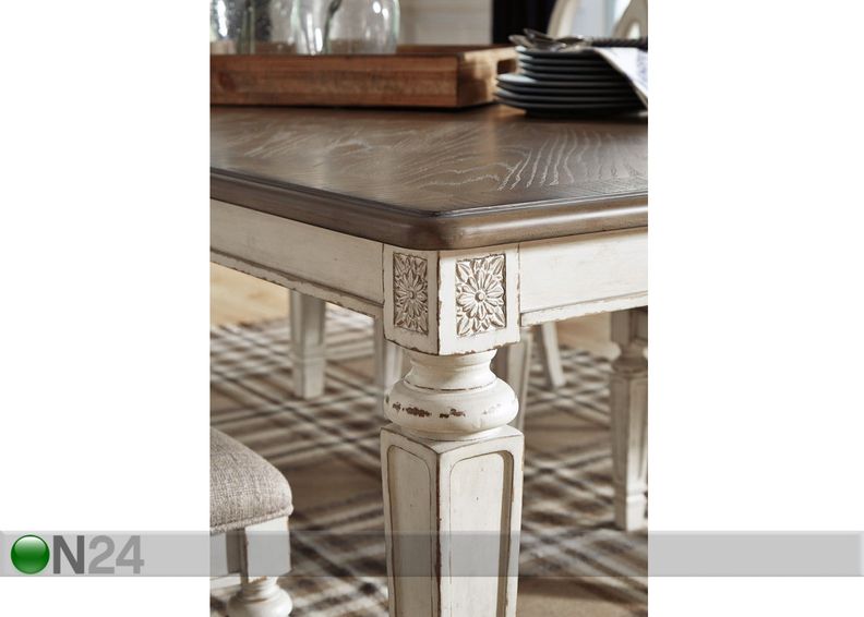 Jatkettava ruokapöytä 198/244x107 cm kuvasuurennos