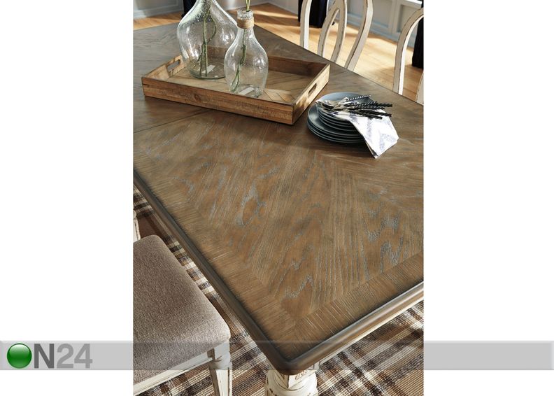 Jatkettava ruokapöytä 198/244x107 cm kuvasuurennos
