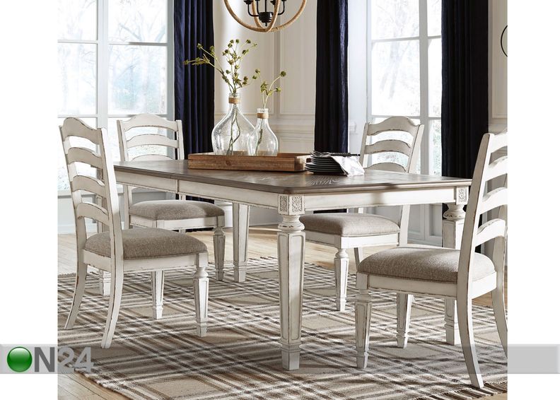 Jatkettava ruokapöytä 198/244x107 cm kuvasuurennos