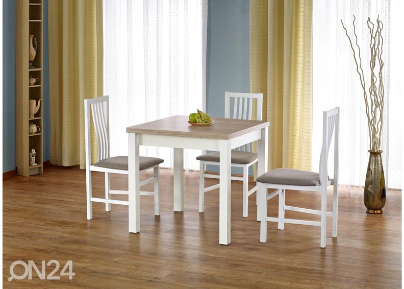 Jatkettava ruokapöytä 80/160x80 cm kuvasuurennos