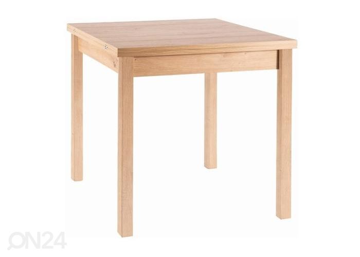 Jatkettava ruokapöytä 80-160x80 cm kuvasuurennos