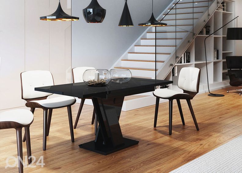 Jatkettava ruokapöytä 80x120-160 cm kuvasuurennos