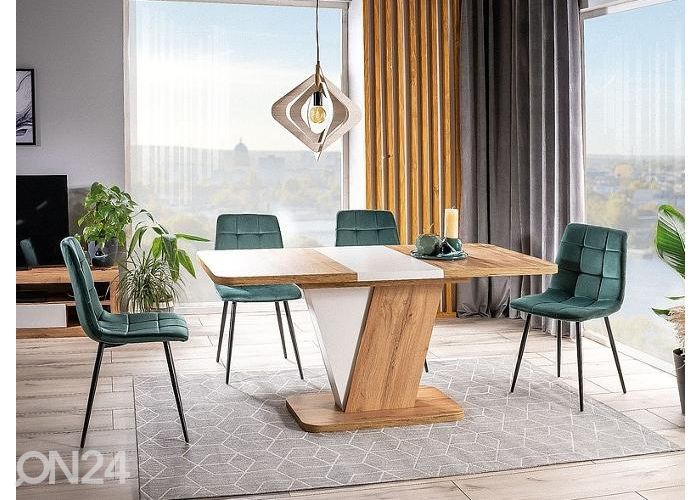 Jatkettava ruokapöytä 80x120-160 cm kuvasuurennos