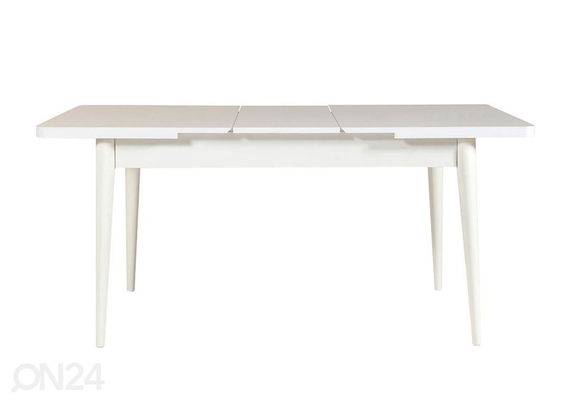 Jatkettava ruokapöytä 80x130-165 cm + 2 tuolia + 2 penkkiä kuvasuurennos