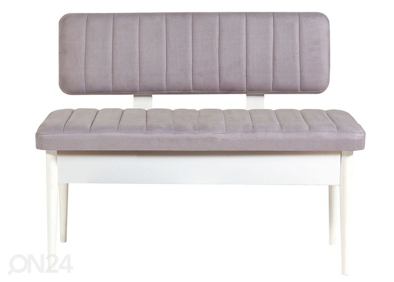 Jatkettava ruokapöytä 80x130-165 cm + 2 tuolia + 2 penkkiä kuvasuurennos