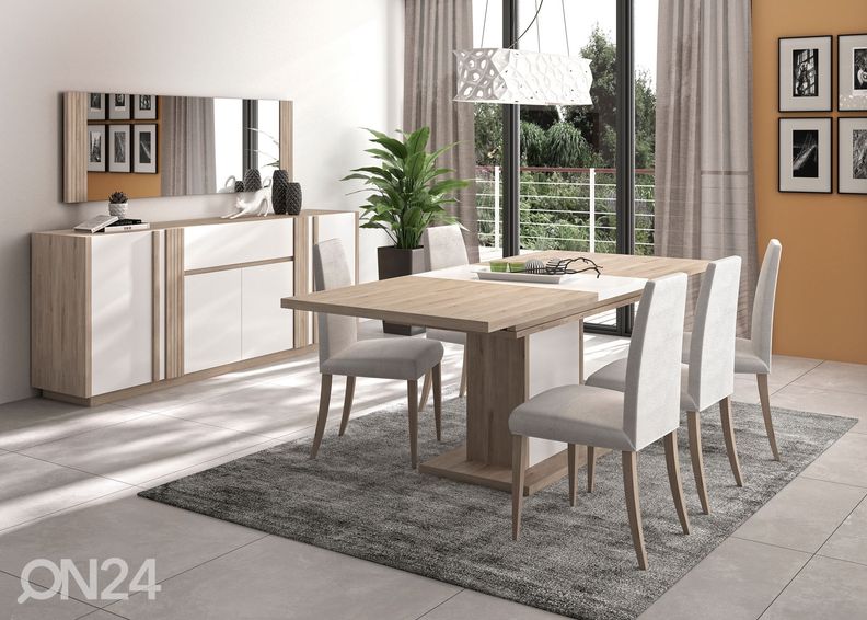 Jatkettava ruokapöytä Aston 160-208x90 cm kuvasuurennos