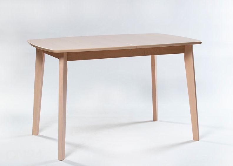 Jatkettava ruokapöytä Bari 80x120-150 cm, valkoinen pyökki kuvasuurennos