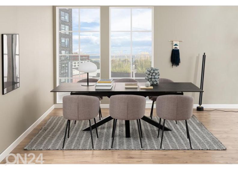 Jatkettava ruokapöytä Beira 100x200/240 cm kuvasuurennos