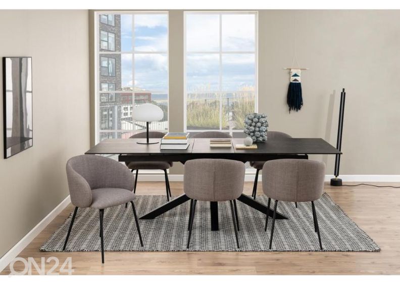 Jatkettava ruokapöytä Beira 100x200/240 cm kuvasuurennos