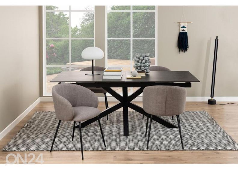 Jatkettava ruokapöytä Beira 100x200/240 cm kuvasuurennos