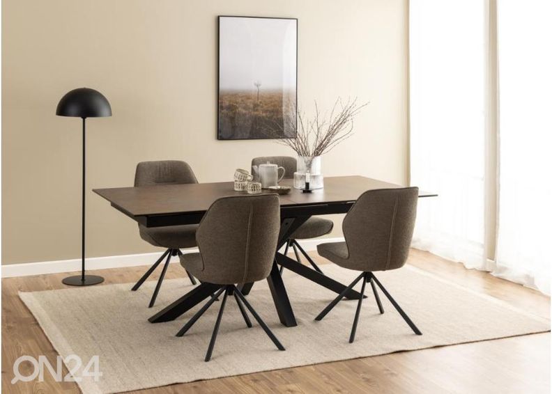 Jatkettava ruokapöytä Beira 100x200/240 cm kuvasuurennos