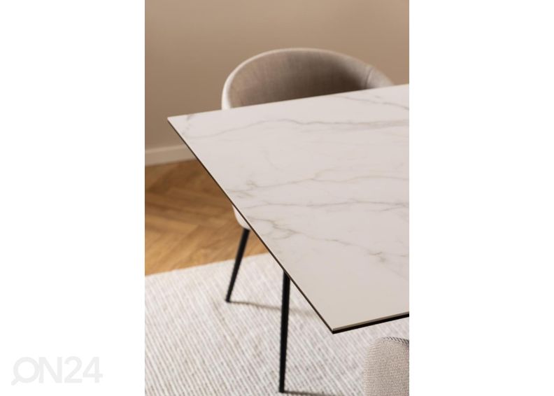 Jatkettava ruokapöytä Beira 100x200/240 cm kuvasuurennos