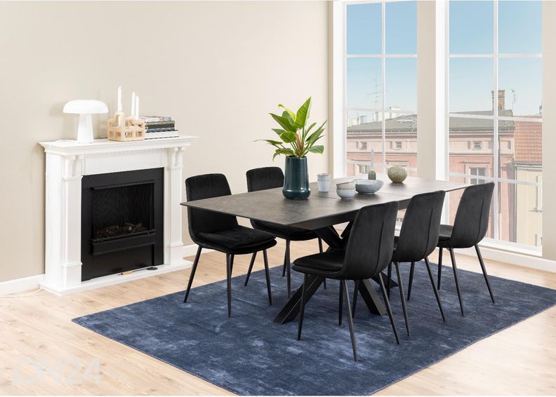 Jatkettava ruokapöytä Beira 90x168/210 cm kuvasuurennos