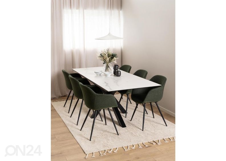 Jatkettava ruokapöytä Beira 90x168/210 cm kuvasuurennos