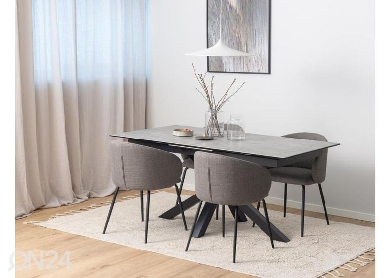 Jatkettava ruokapöytä Beira 90x168/210 cm kuvasuurennos