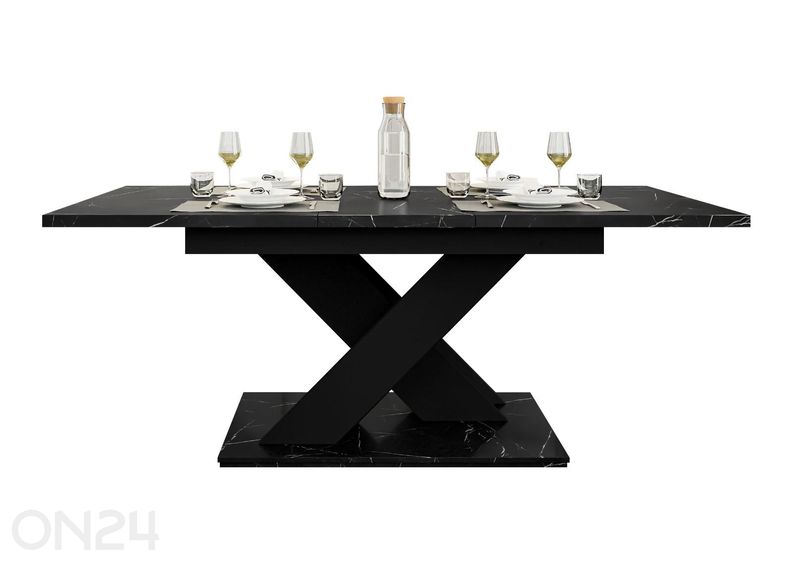 Jatkettava ruokapöytä Bronx 80x140/180 cm kuvasuurennos