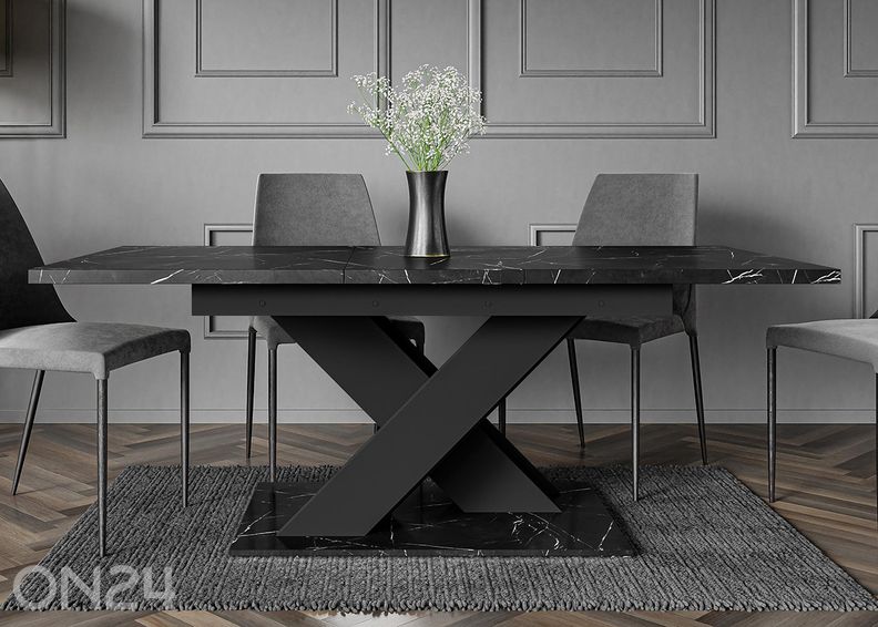 Jatkettava ruokapöytä Bronx 80x140/180 cm kuvasuurennos