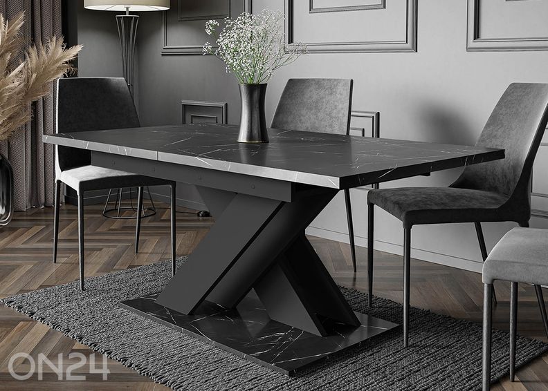 Jatkettava ruokapöytä Bronx 80x140/180 cm kuvasuurennos