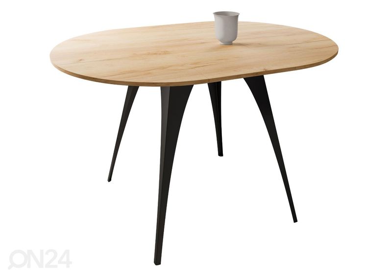 Jatkettava ruokapöytä Carmen 100x100-138 cm kuvasuurennos
