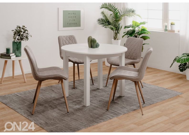 Jatkettava ruokapöytä Coburg 100/140x100 cm kuvasuurennos