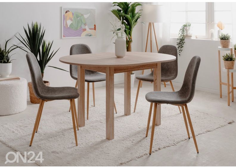 Jatkettava ruokapöytä Coburg 100/140x100 cm kuvasuurennos