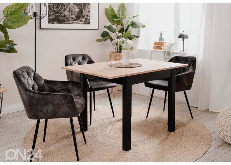 Jatkettava ruokapöytä Coburg 80/120x80 cm kuvasuurennos