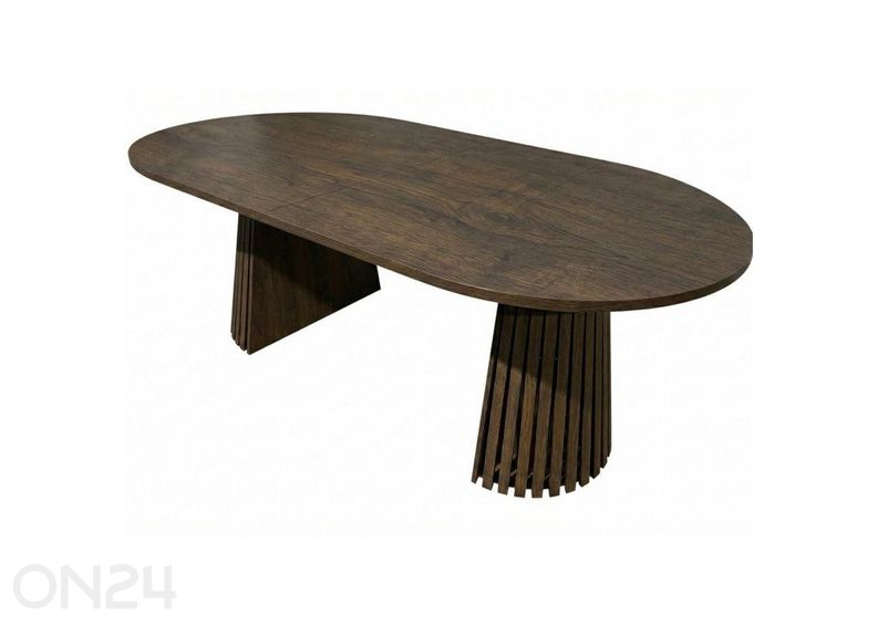 Jatkettava ruokapöytä Cristelle 120x120/220 cm kuvasuurennos
