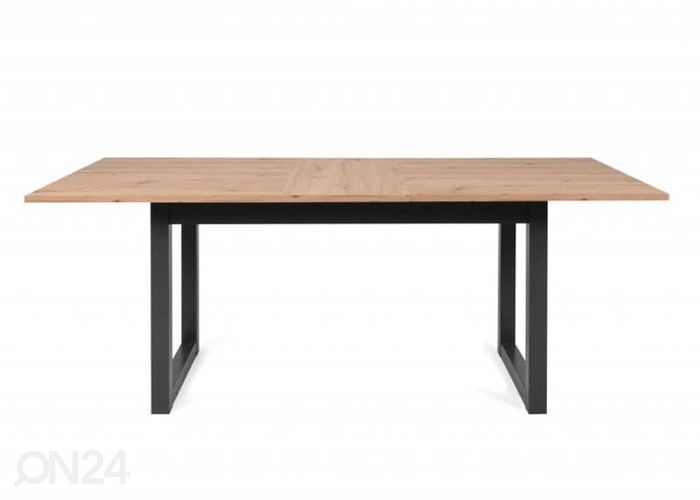 Jatkettava ruokapöytä Denver 160-200x90 cm, antrasiitti/artison tammi kuvasuurennos