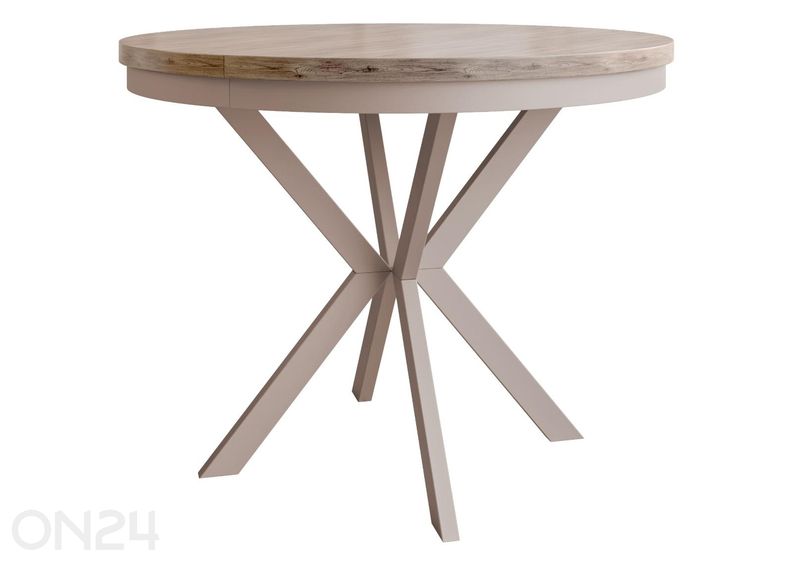 Jatkettava ruokapöytä Edder 120x120/196 cm kuvasuurennos