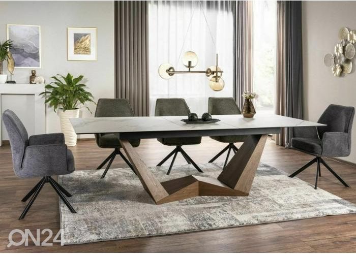 Jatkettava ruokapöytä Ferruccio 200-250x98 cm kuvasuurennos