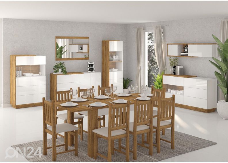 Jatkettava ruokapöytä Goleen 130-190x80 cm kuvasuurennos