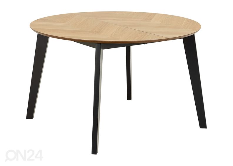 Jatkettava ruokapöytä Grace Ø120/198 cm kuvasuurennos