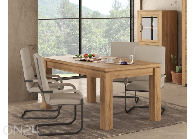 Jatkettava ruokapöytä Havanna 90x160/206 cm kuvasuurennos