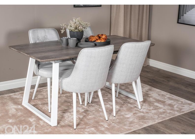 Jatkettava ruokapöytä Inca 160/200x85 cm kuvasuurennos