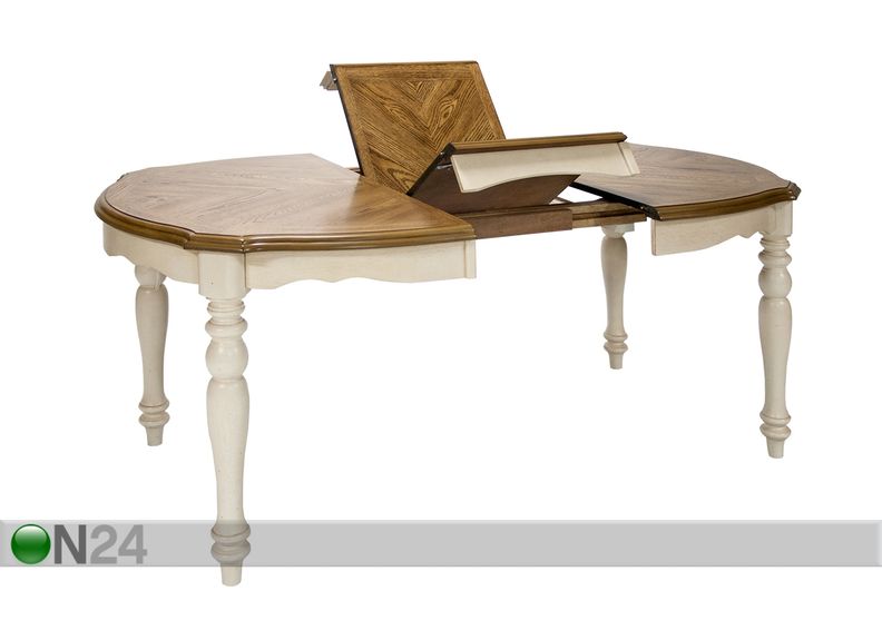 Jatkettava ruokapöytä LILY 106,5x137-182 cm kuvasuurennos