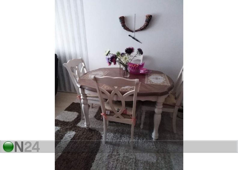 Jatkettava ruokapöytä LILY 106,5x137-182 cm kuvasuurennos