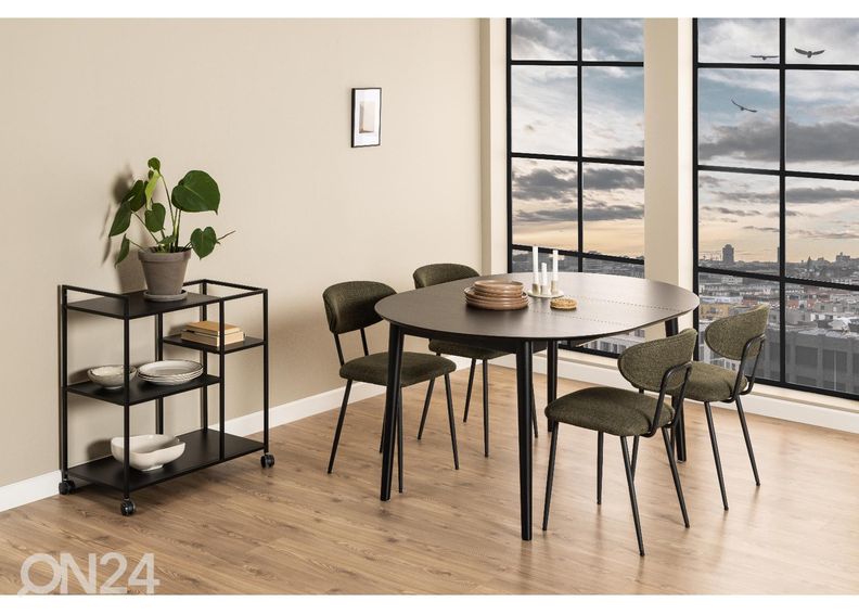 Jatkettava ruokapöytä Monz Ø 115/154 cm kuvasuurennos