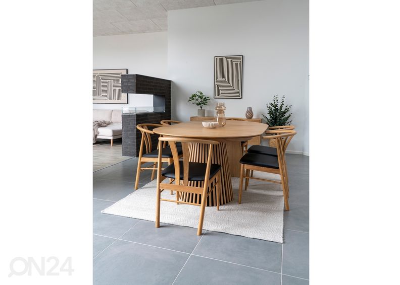 Jatkettava ruokapöytä Osaka 120x160-200x75 cm kuvasuurennos