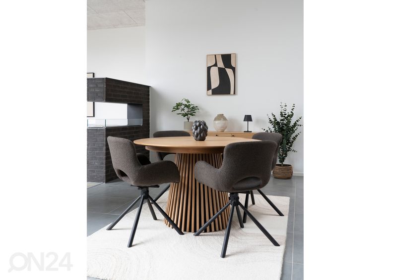 Jatkettava ruokapöytä Osaka 120x160-200x75 cm kuvasuurennos