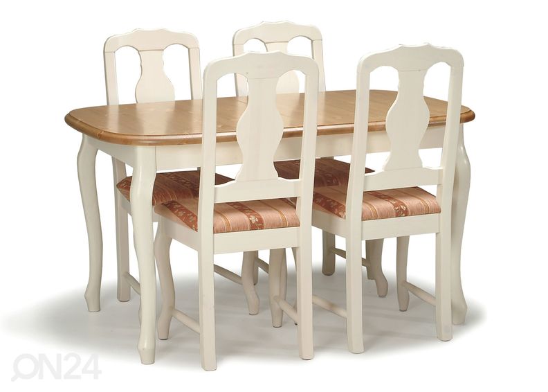 Jatkettava ruokapöytä PAROONI 90x132+42 cm kuvasuurennos