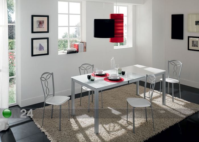 Jatkettava ruokapöytä RIGO 70x110-170 cm kuvasuurennos