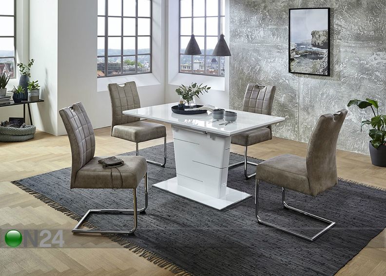 Jatkettava ruokapöytä Sila 80x140-180 cm kuvasuurennos