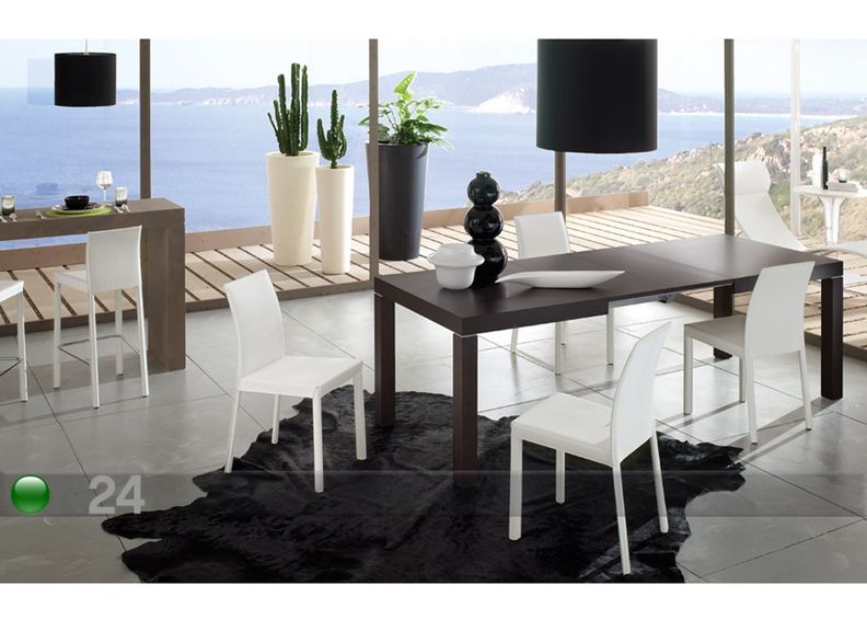 Jatkettava ruokapöytä SIRIO 90x160-320 cm kuvasuurennos