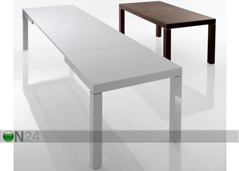 Jatkettava ruokapöytä SIRIO 90x160-320 cm kuvasuurennos