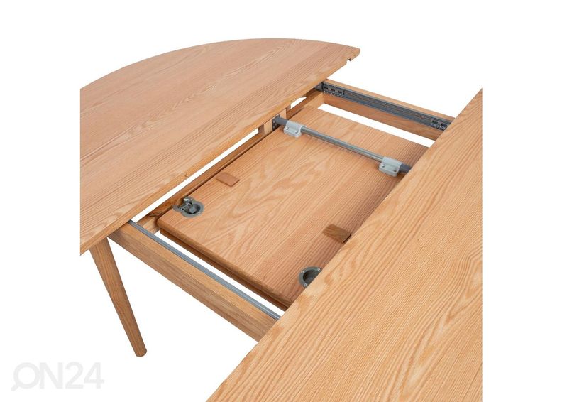 Jatkettava ruokapöytä Troyes Ø 120-160 cm kuvasuurennos