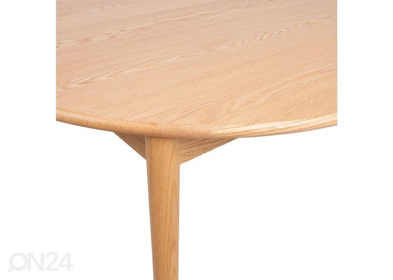 Jatkettava ruokapöytä Troyes Ø 120-160 cm kuvasuurennos