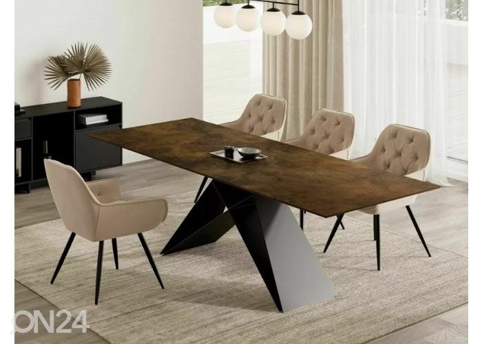 Jatkettava ruokapöytä West 160-240x90 cm kuvasuurennos