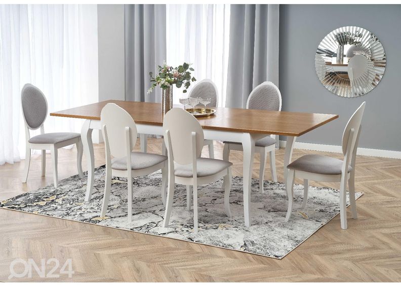 Jatkettava ruokapöytä160/240x90 cm kuvasuurennos