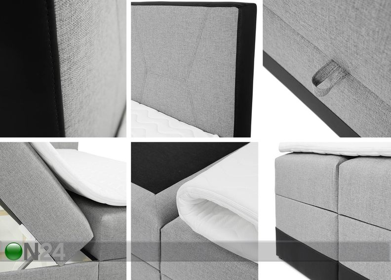 Jenkkisänky vuodevaatelaatikolla 140x200 cm kuvasuurennos